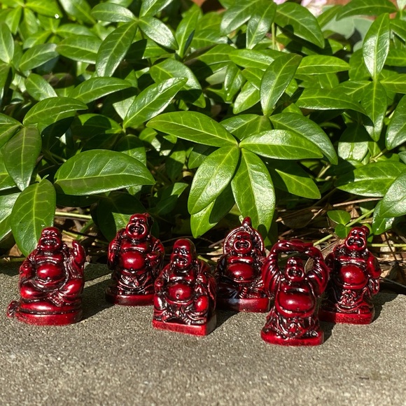 Happy Laughing Buddha Set of 6 - Picture 1 of 7